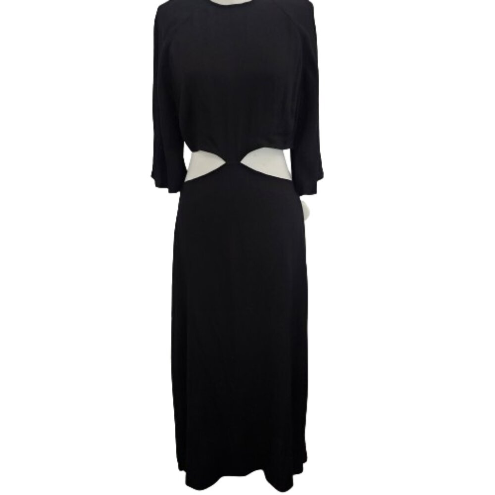 Reformation Benny Cutout Crepe Midi Dress - Picture 4 of 13